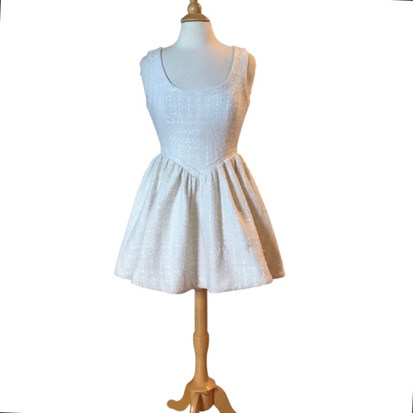 reformation aliana tweed mini dress trendykenziee on LTK